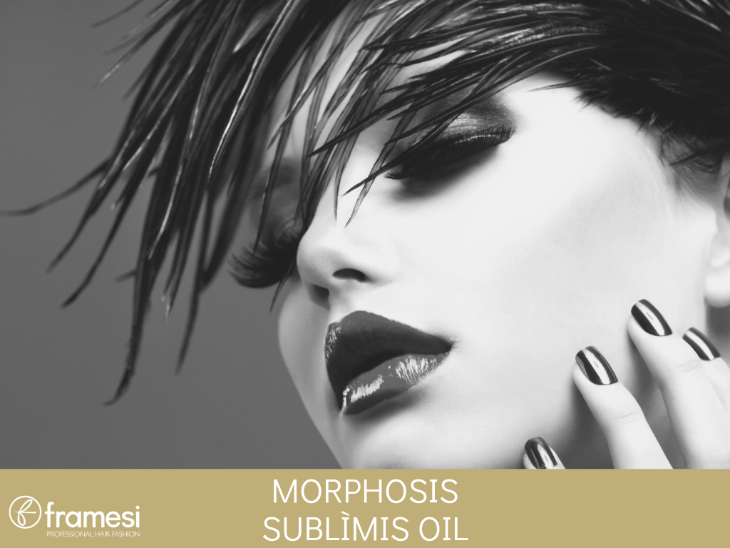 Modella per trattamento Framesi Morphosis idratante per cute e capelli