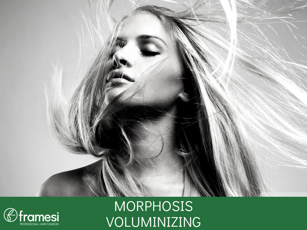 Modella per trattamento Framesi Morphosis volumizzante per capelli sottili